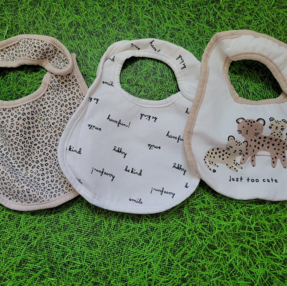 3 beautiful bibs